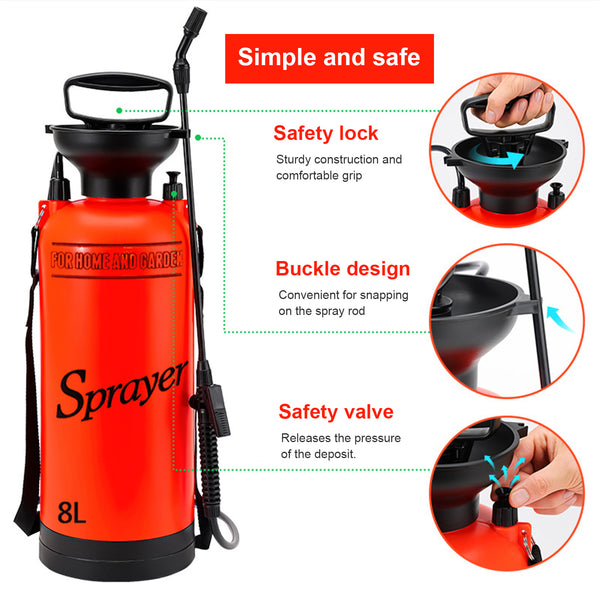 5L Pump Pressure Sprayer Ideal for Home and Agricultural Use---TheOneGrow