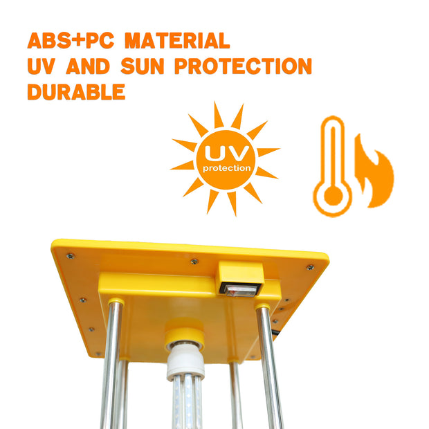 UV insect killer lamp with ABS PC material, sun protection and durable outdoor housing