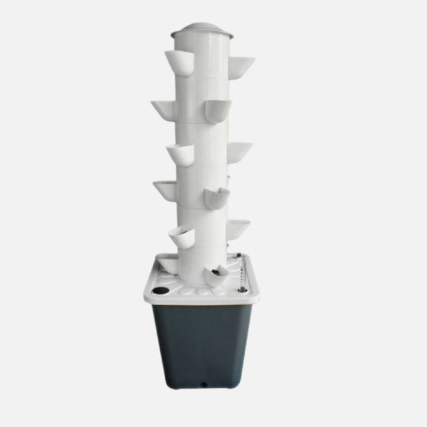 Vertical Hydroponic Tower System - 30-Site High-Efficiency Grow Tower