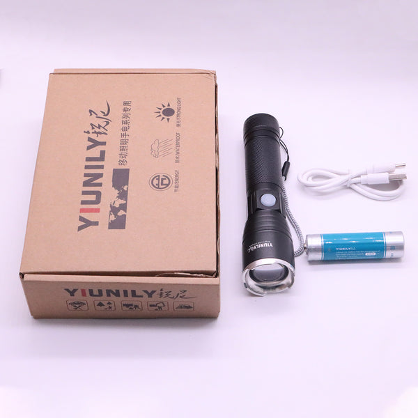 Smart Rechargeable Portable Flashlight---TheOneGrow