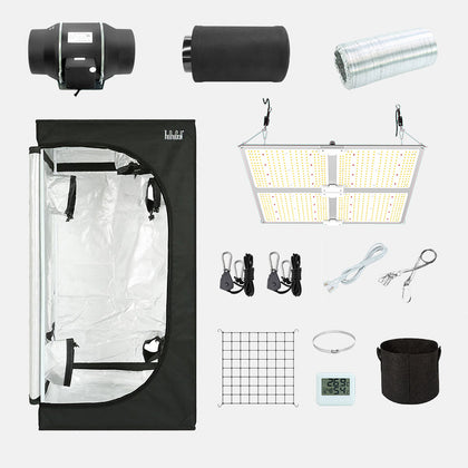 COMBO-SAVE R500 ! HOT Sale 400W led panel light with 90x90cm Grow Tent Kit -- TheOneGrow