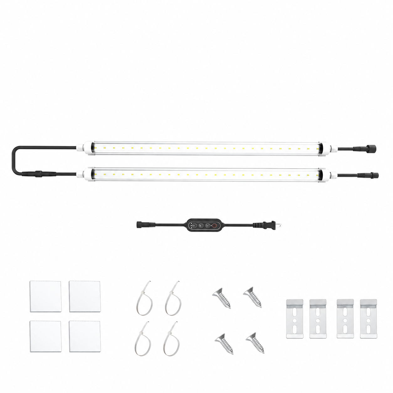 T8 LED Tube Grow Lights 10W x 2PCS for Plant Seedling/Leafgreen/Mushroom/Microgreens Cultivation