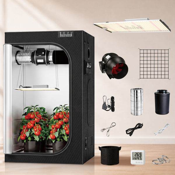 COMBO-SAVE R300! 120x120x200cm Grow Tent Kit with 200W LED Grow Light---TheOneGrow