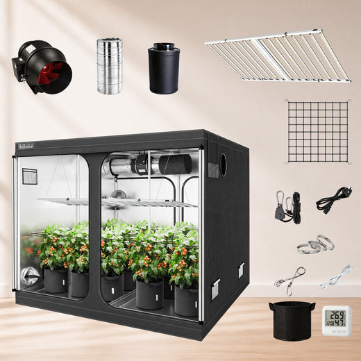 COMBO-SAVE R800! 300x300x200cm Grow Tent Kit with 1600W LED Grow Light---TheOneGrow