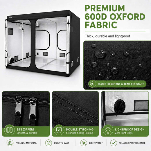 COMBO-SAVE R800! 300x300x200cm Grow Tent Kit with 1600W LED Grow Light---TheOneGrow