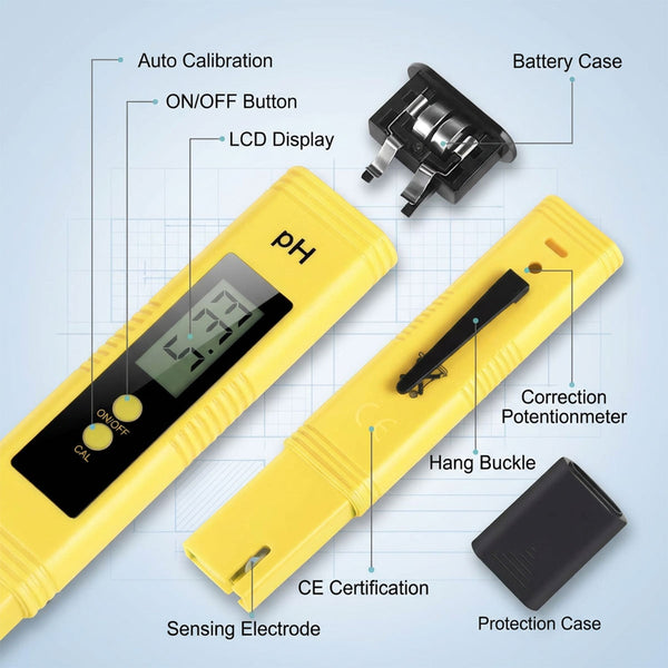 LED PH Meter for Hydroponics Systems-TheOneGrow
