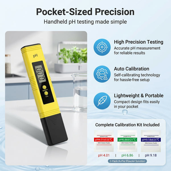 LED PH Meter for Hydroponics Systems-TheOneGrow