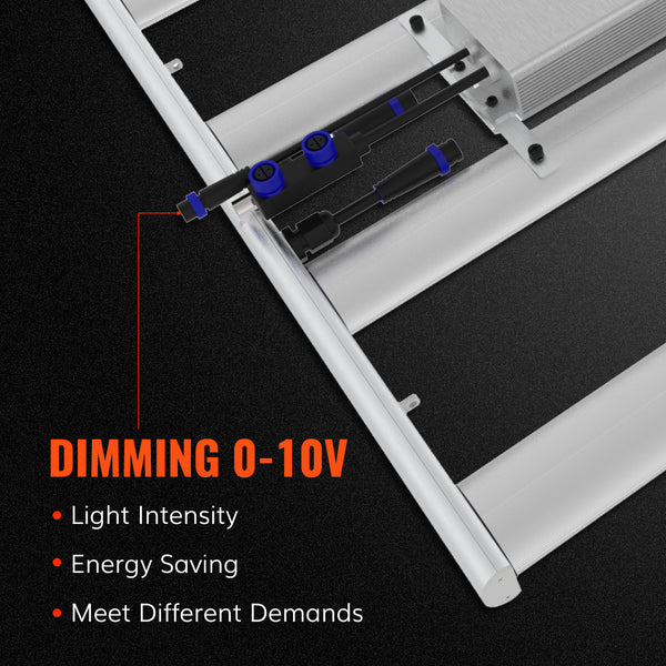 Octopus 200 200W Full spectrum foldable Dimmable LED grow light with 744pcs Top-bin OSRAM LED Diodes Efficacy 2.7 umol/J- Master Grower