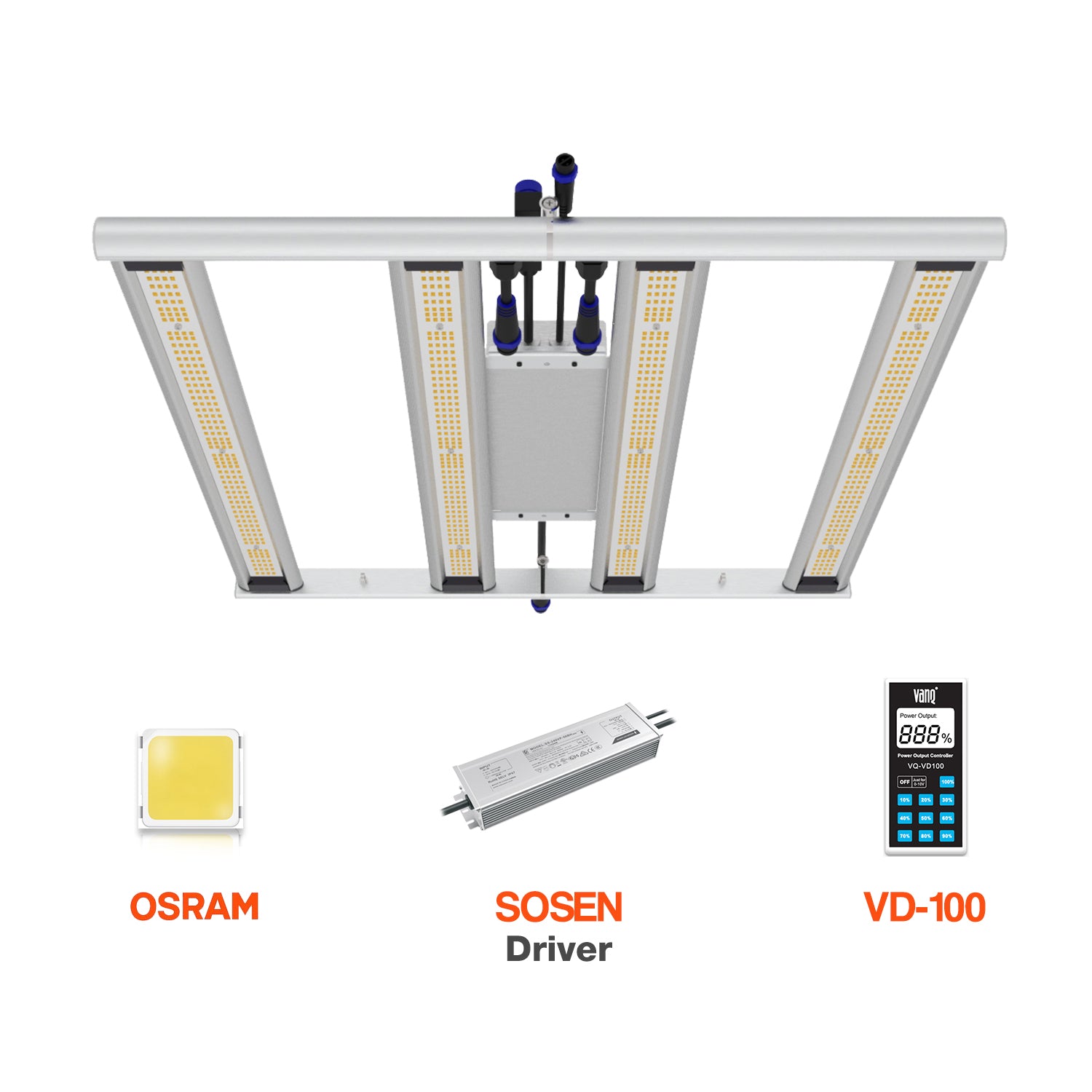 Octopus200 200 Watt led grow light Full Spectrum Master Grower