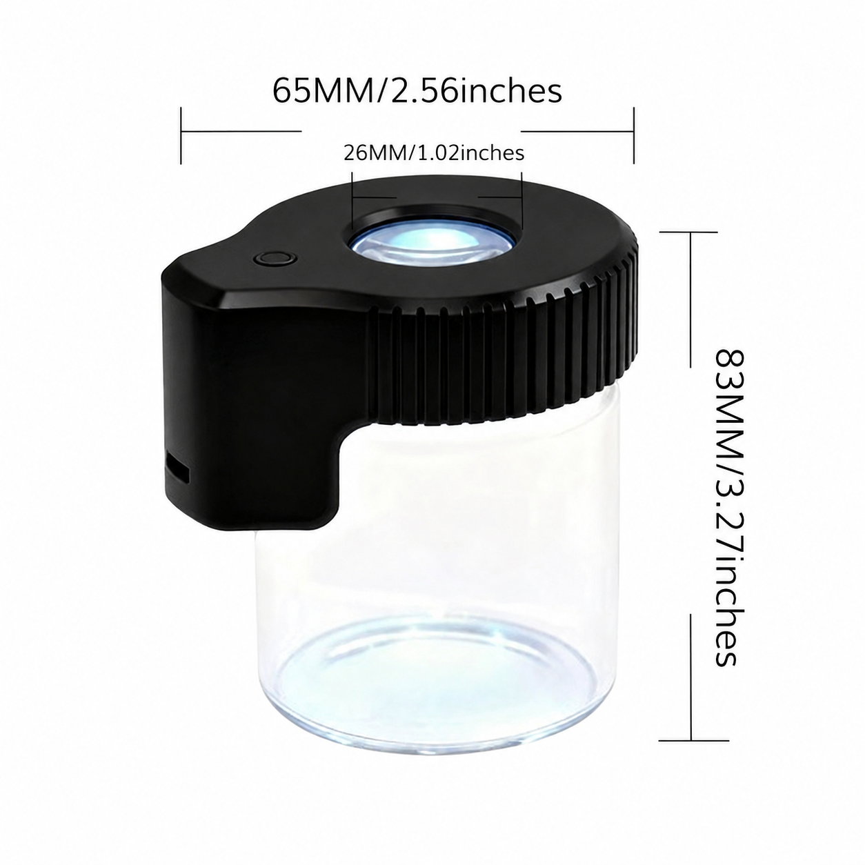 HOT SALE🔥LED Glass Storage Jars with Magnifying Glass-TheOneGrow